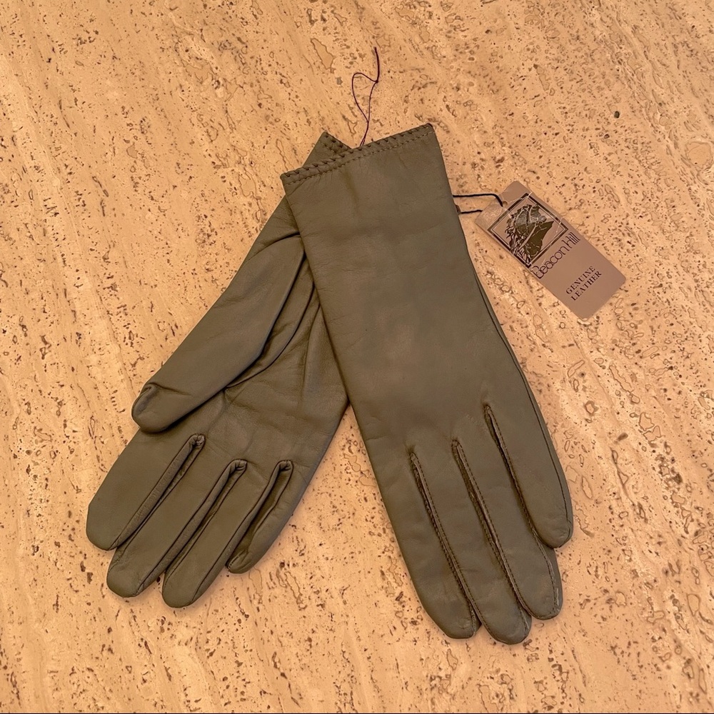 NWT Beacon Hill Genuine Leather Lined Gloves